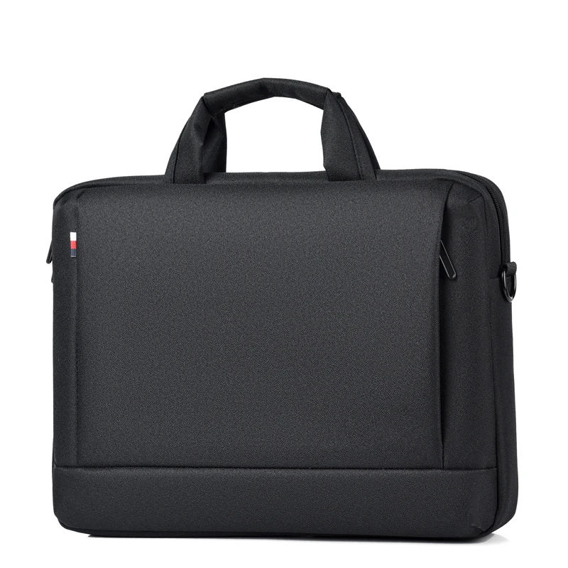 

B006 Hot selling durable light weight water proof shoulder strap business style multiple pockets laptop briefcase bag mens woman