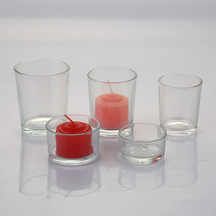 Wholesale In Bulk Cheaper Clear Glass Candle Jars,Candle Glass Jar