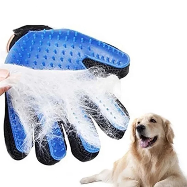 

Good Sale Pet Glove for Dog Pet Grooming Glove Brush Bath Glove Pet for Animal, Blue or customized