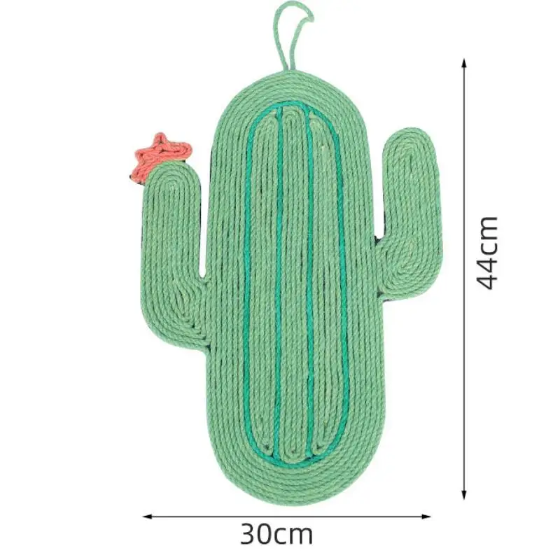 

2021 New design Cactus Cat Scratching Mat Sleeping Pad with Hanging Rope Grinding Claw Cat toy