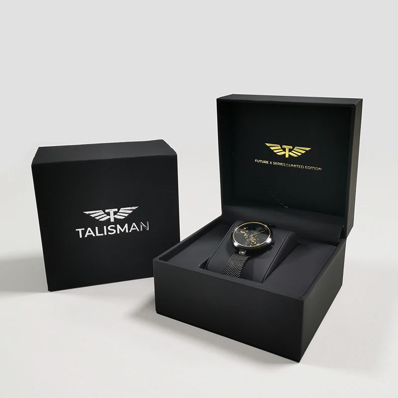

Dongguan Custom Logo Gift Display OEM Packaging Storage Luxury Black PU leather Watch Box Cases, Customized
