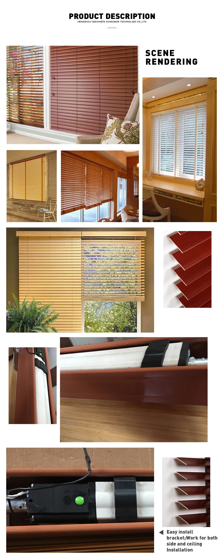 Blackout Blinds Remote Control Wooden Blinds Motorzed Buy