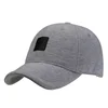 Professional OEM Manufacturer Custom Wholesale marl grey melange jersey fabric Baseball cap and hat With Leather badge