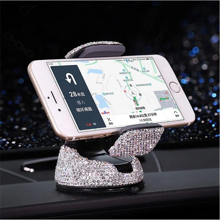 

Car Fully Drilled Mobile Phone Holder Cell Phone Stand Support For iPhone For Samsung Universal Suction Cup Phone Holder