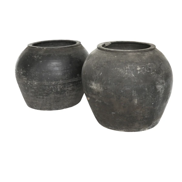 

Chinese antique porcelain grey pot