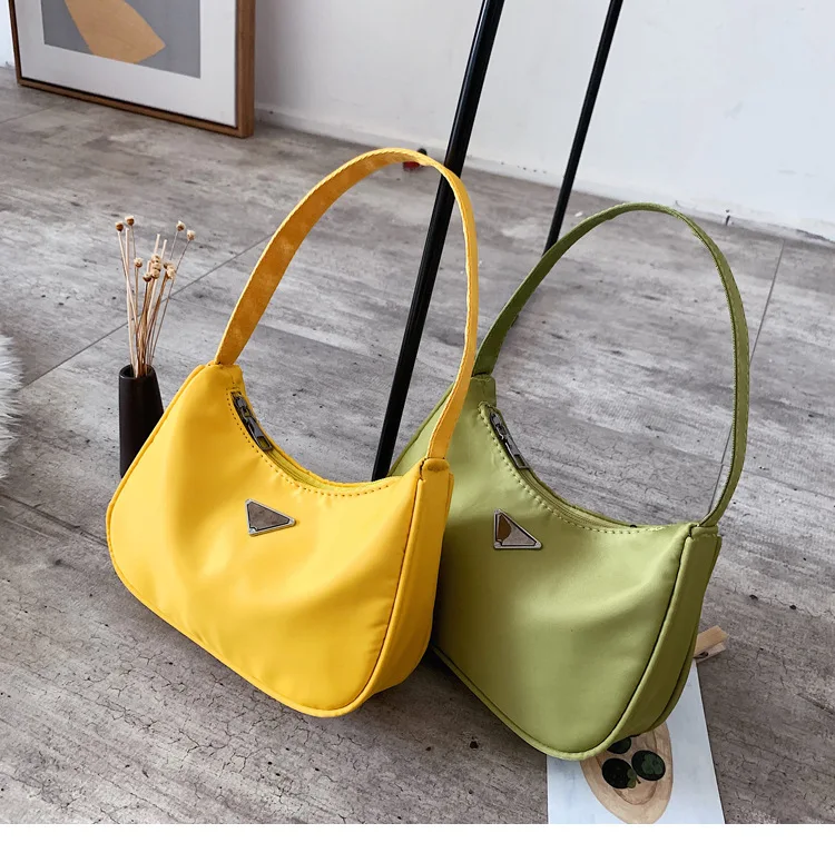 

Best Selling 2020 Neon Candy Nice Color Nylon Fashion Purse Women Style Tote Bag Handbag