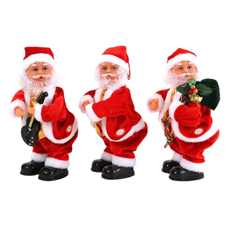 

Christmas Dancing Santa Claus Singing Toys Plush Electric Toys Stuffed Figures Dancing Cactus Toy For Kids Christmas Gift