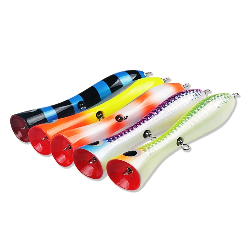 

20cm 120g isca artificial Topwater Lure Surf Fishing Saltwater GT wooden trolling lure tuna, Customized