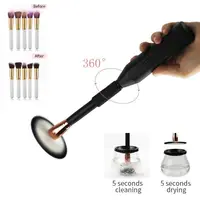 

2020 trend low price makeup brush cleaner machine automatic 360 rotating cleaner and dryer for makeup brushes sets