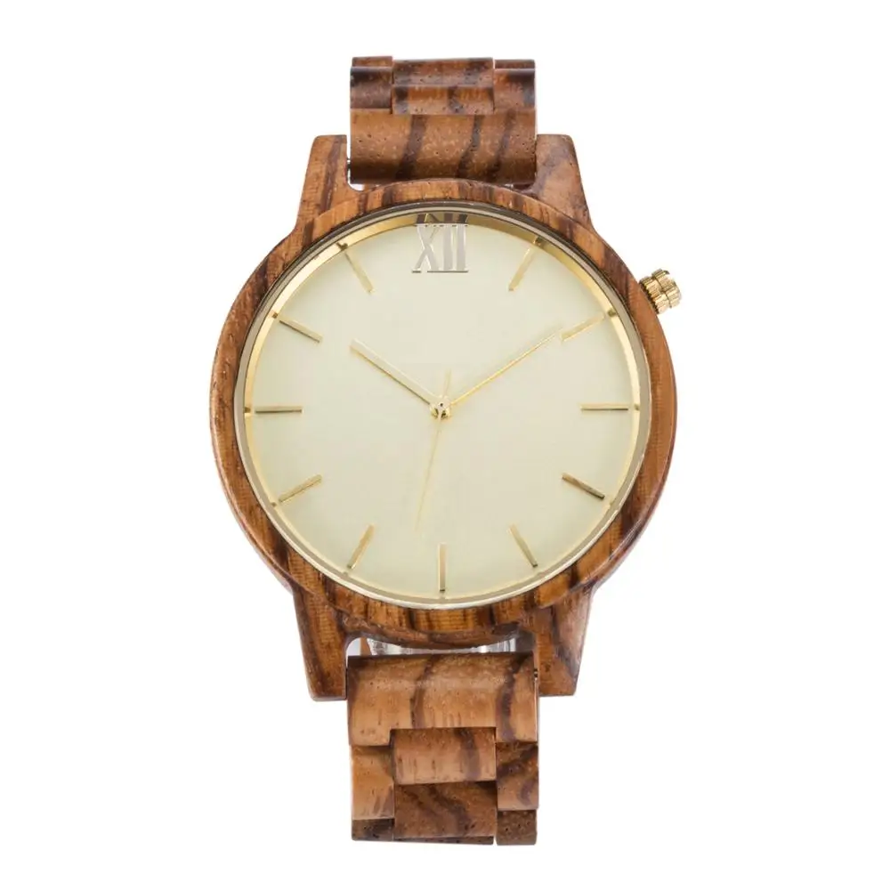 

OEM New High-end Wood Grain Color Men Wrist Watch