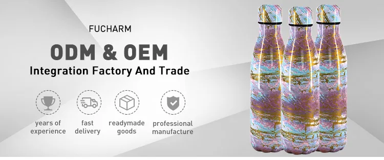 Stainless Steel Vacuum Insulated Leak-proof Sports Water Bottle Double Walled Reusable Metal Cola Shape Thermos