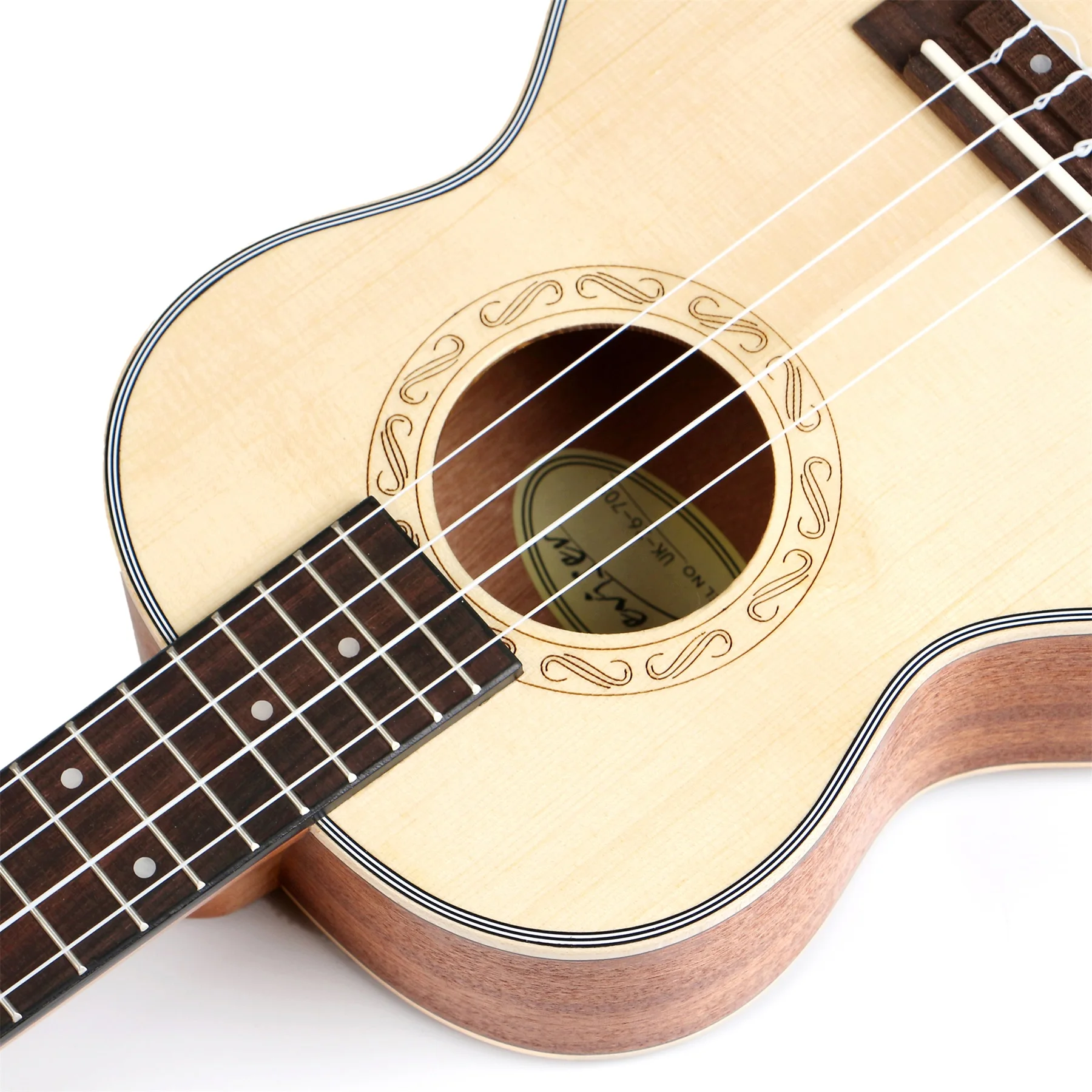 Chinese Ukulele Instrument Solid Wood Handmade Ukelele With Low Price