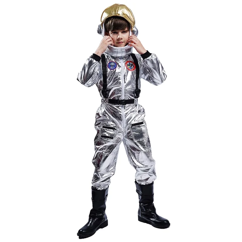 

Kids Astronaut Costume Halloween Dress Up Party Cosplay Cool Boys Spaceman Costume