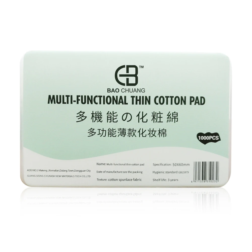 

100% cotton cheap disposable cleansing pads suitable for professional/salon and home use