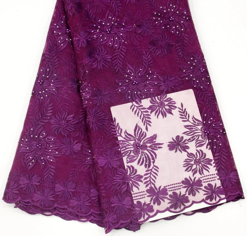 

Stocklot wedding gown beads stoned lace fabric for party, Accept customized color