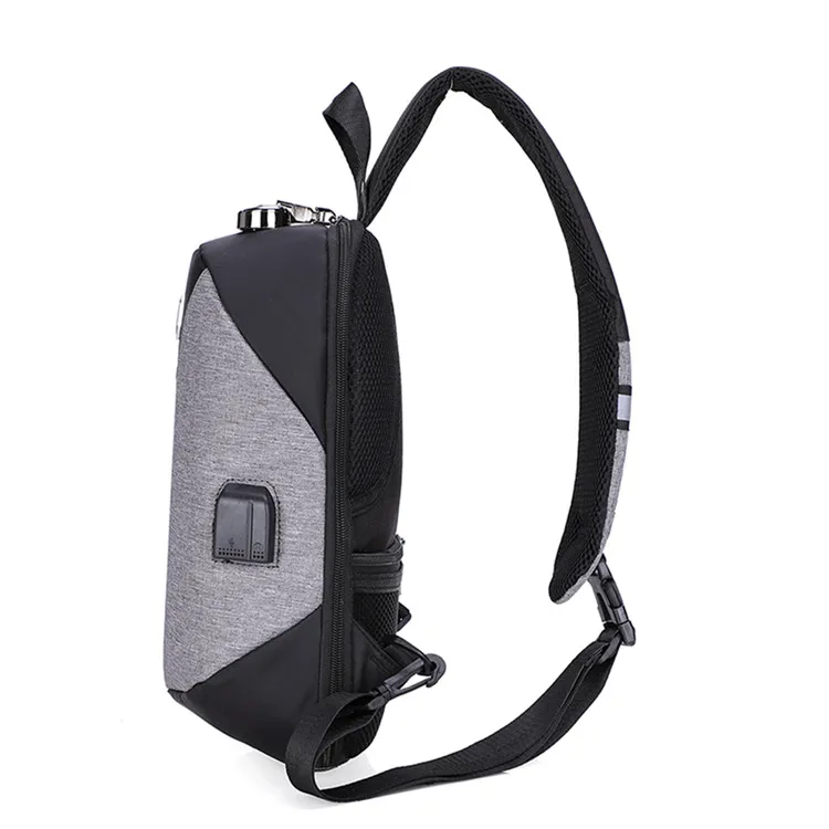 
China manufacturer custom male outdoor sport travel fashion sling shoulder chest bag 