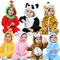 

Wholesale Infant 0-24 M Cheap baby animal pajamas/winter flannel fleece one sie for baby/cute baby romper