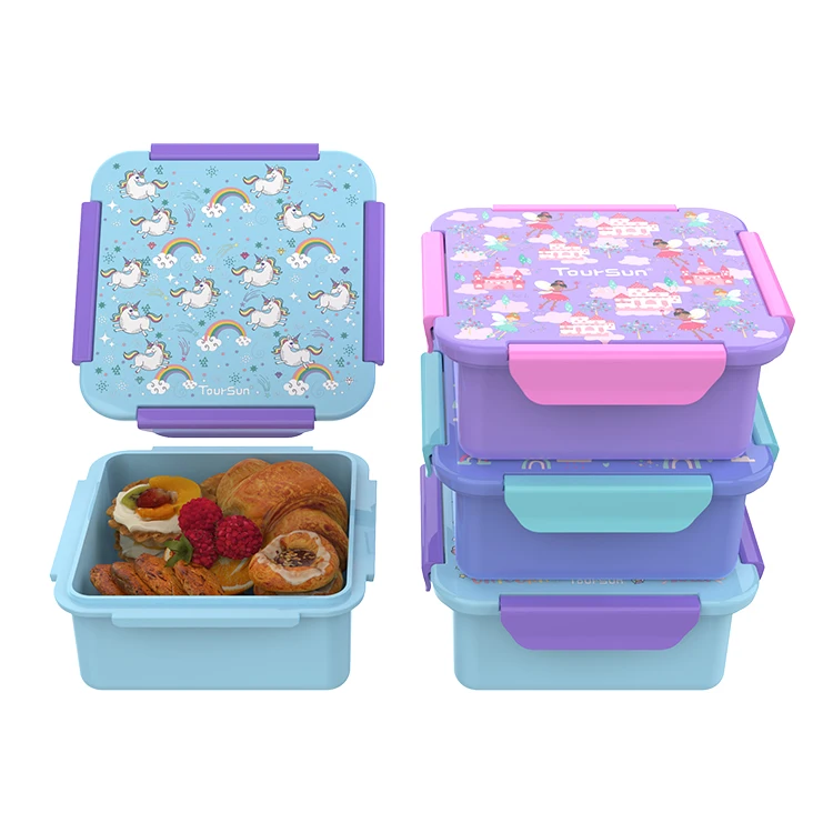 

650ml Wholesale New Design Toursun Bpa Free Bento Plastic Lunch Box For Kids