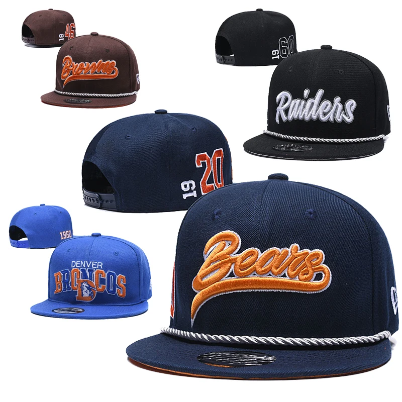 football fitted hats