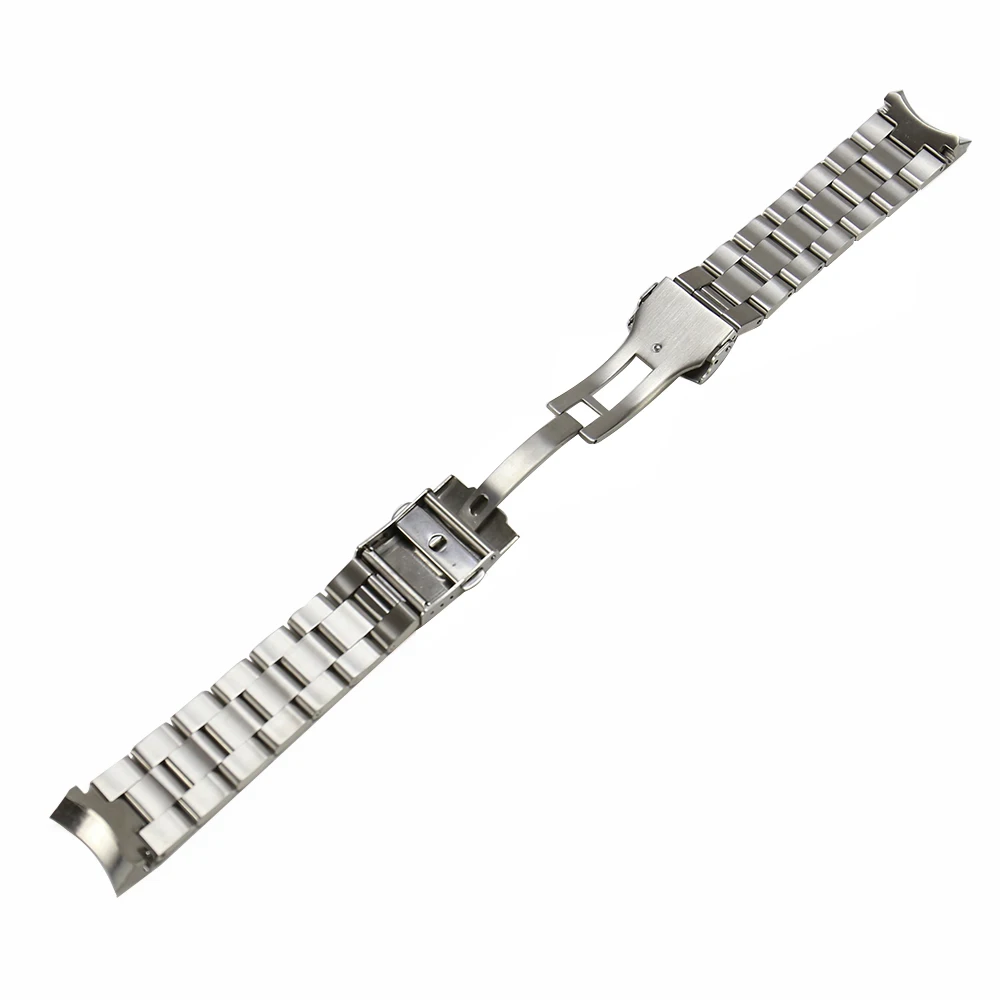 Wholesale 316l Solid Stainless Steel Diver Watch Strap Curved End Skx ...