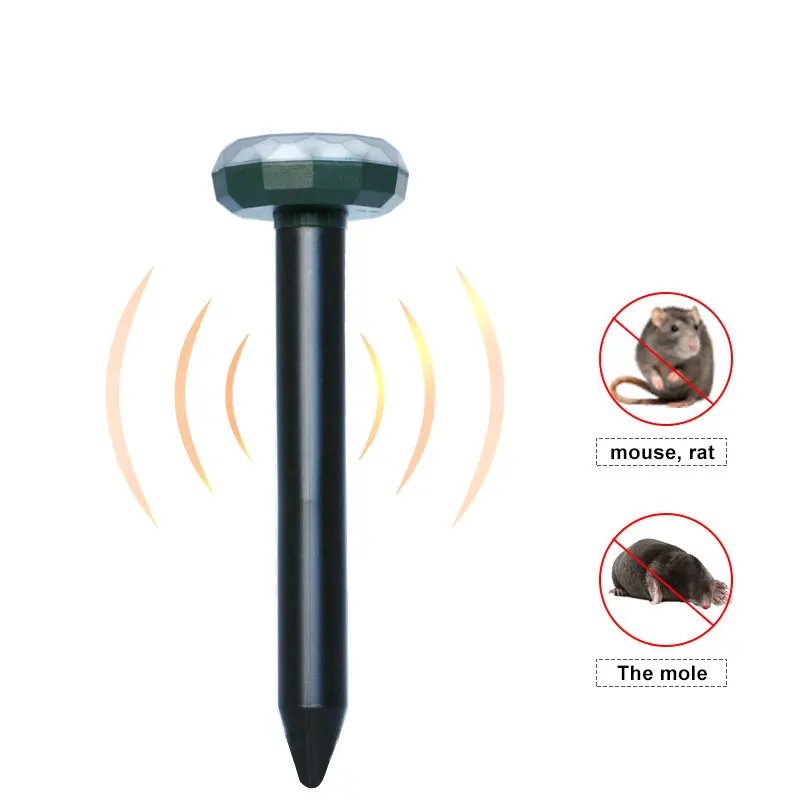 

Outdoor Solar Mole Repeller Vibration Ultrasonic Wave Mouse Mice Mole Squirrel Rat Control