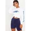 2019 women custom bike short navy slinky high waisted fashionable bike shorts