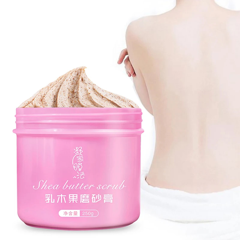 

Scrub Shea Butter Hydrating Repair Exfoliating Deep Cleansing body scrub to support custom OEM processing