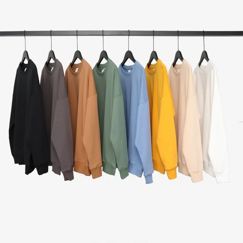 

High quality round neck oversized casual sweatshirt blank men's long sleeve sweater