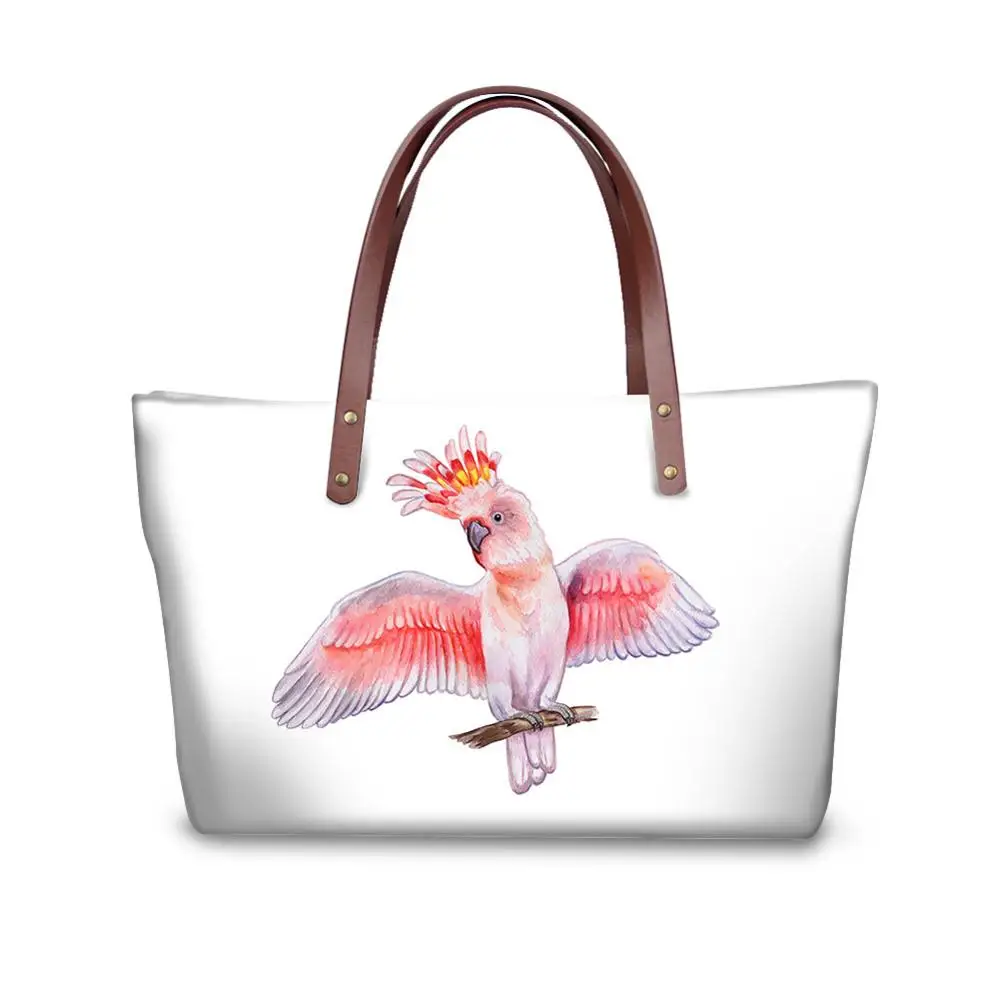 

hardware backbag bubble watermelon parrot Print handbags for Women