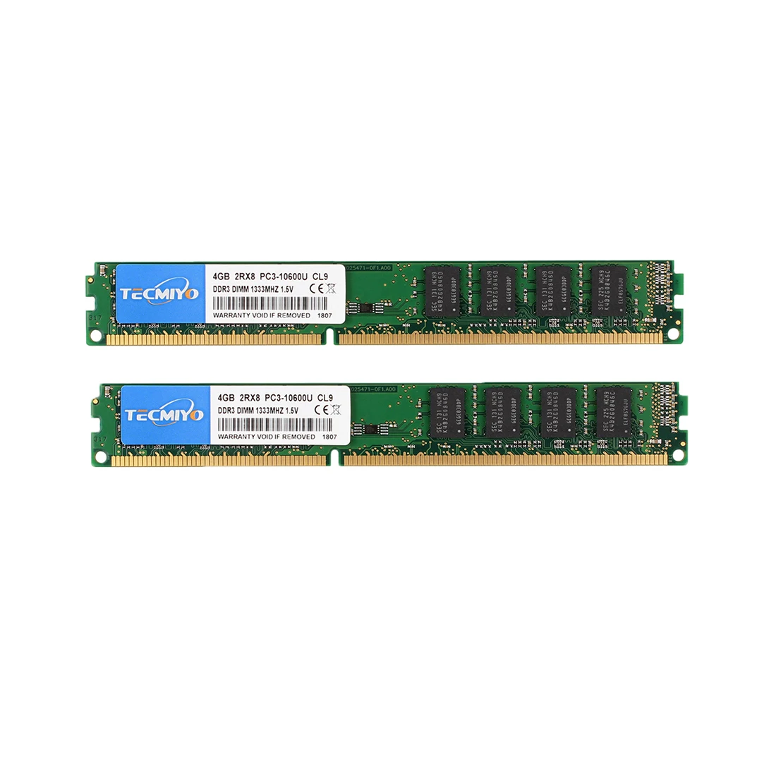 

Tecmiyo Hot selling ddr3 4GB PC3 DDR3 10600U 1333MHZ for desktop ram computer memory
