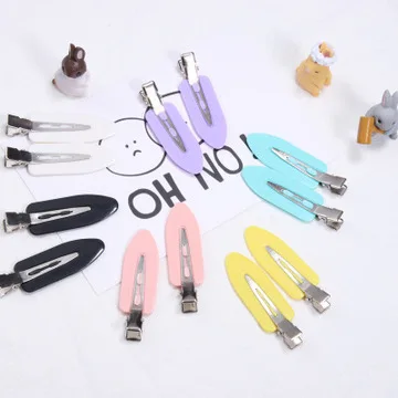 

hot selling ins duck bill hair clip cute colorful hair clips for girls small leaf duck beak clip