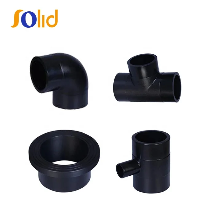 High Pressure PE Pipe Butt Fusion Fitting Plastic HDPE Pipe Fitting