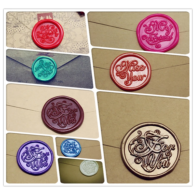 
Custom 3D Wax Seal Sticker, Wedding Self Adhesive Sealing Wax Stickers 