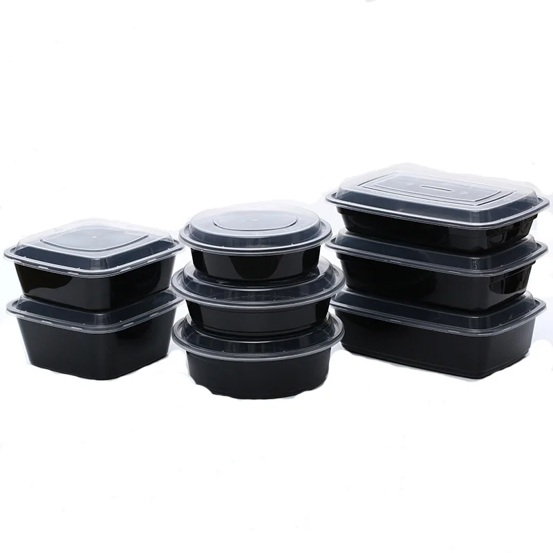 

take away plastic disposable food packaging container with lid, Any color is available