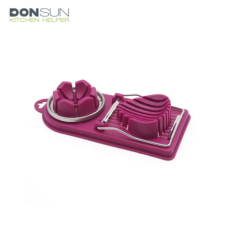 

2 in 1 multi functional egg slicer boiled egg cutter, Customized color