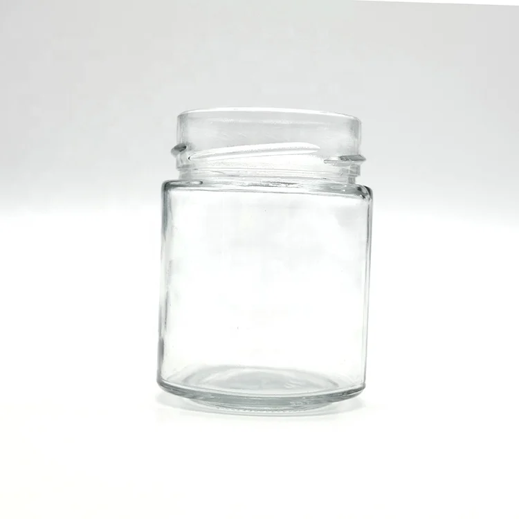 

2020 Hot Selling Clear Glass Ergo Food Jars With Metal Lug Caps For Canned Fruit