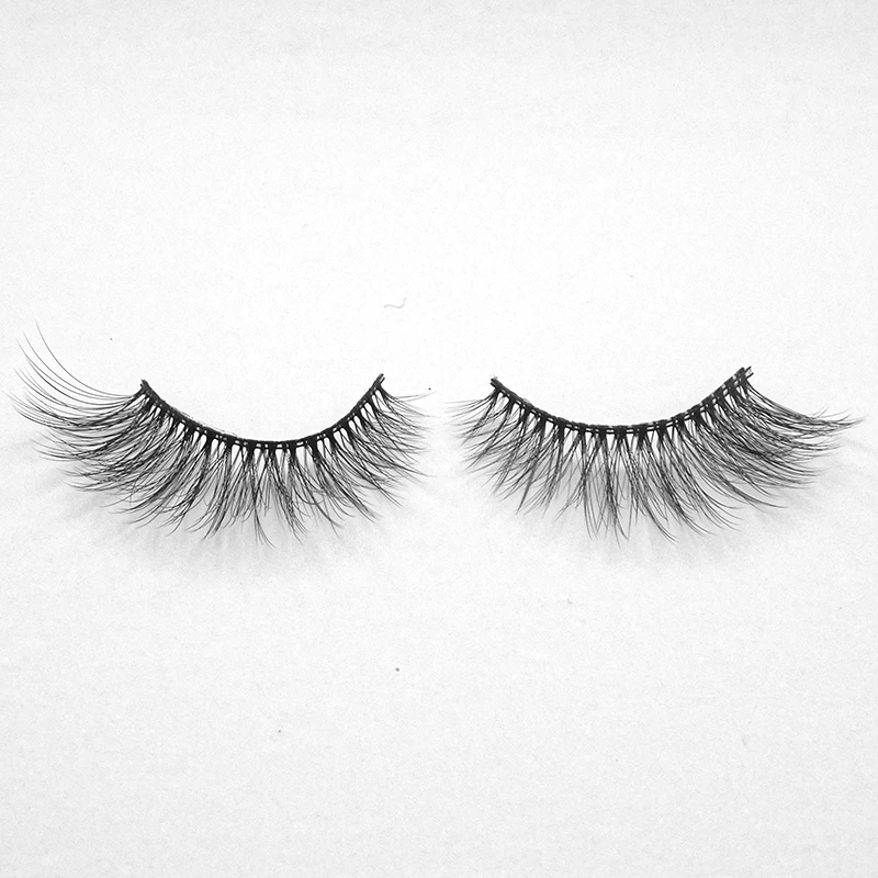 

classic design Natural looking 3d premium silk false eyelashes 3d synthetic eyelashes, Nature color black