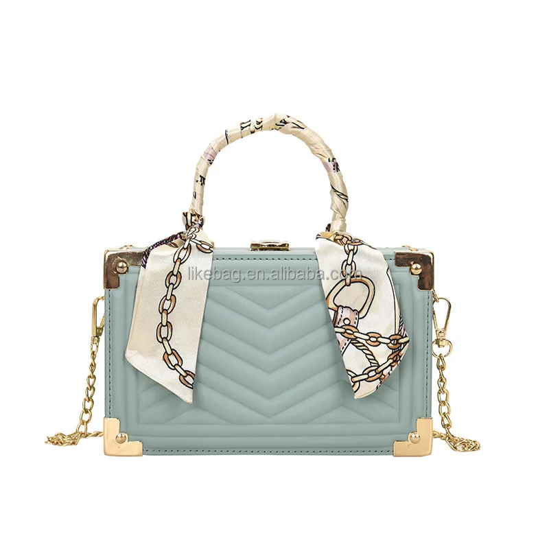 

LIKEBAG summer small square bag female 2021 fashion portable personality small square bag simple single leather messenger bag