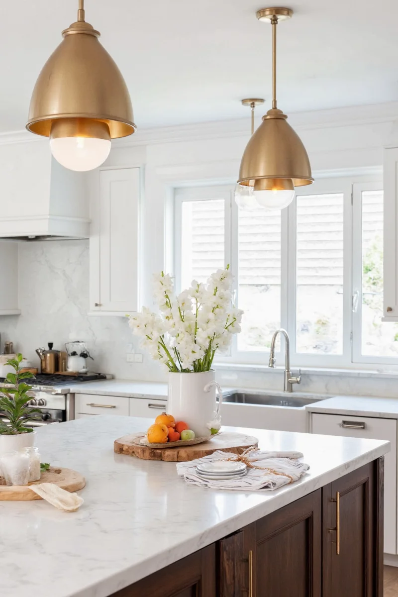 SmartBrite Wi-Fi Lamp in a Modern Kitchen