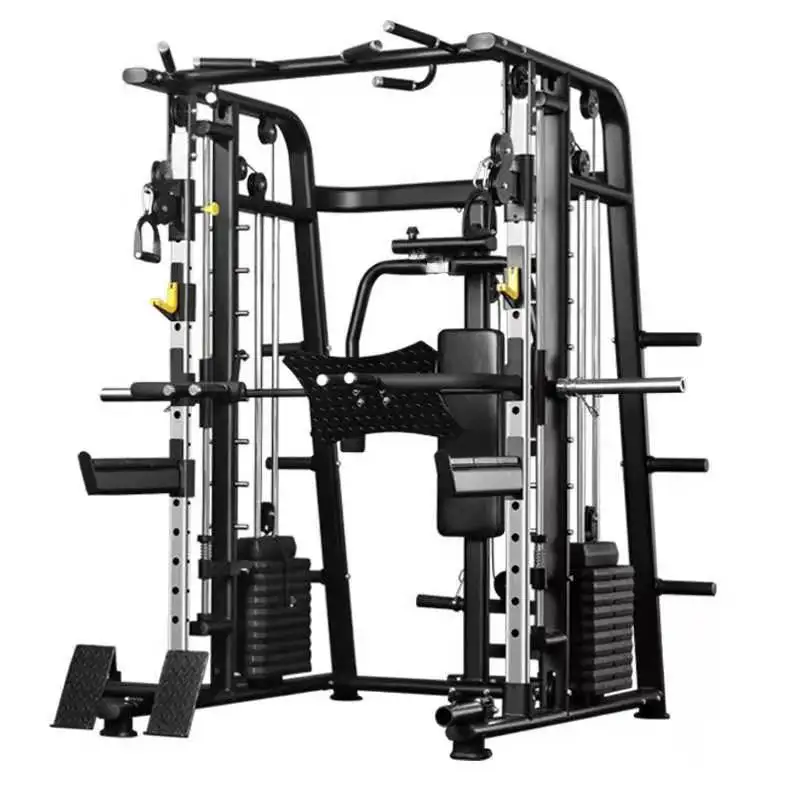 

Home & gym use Multi gym machine equipment functional With trainer Smith Multi function Small Bird Deep Squatting Smith Machine