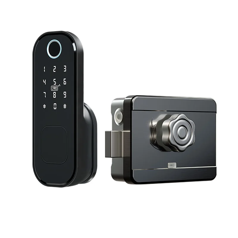 
Waterproof ttlock APP wireless electric intelligent smart Digital Rim door lock for outdoor gate lock 