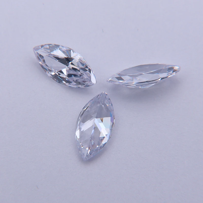 

White Marquise Shape Cubic Zircon Gems Synthetic Stones