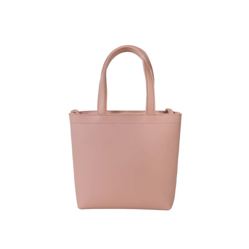 

Factory Price Simple no decoration cheap leather shoulder crossbody handbag women female
