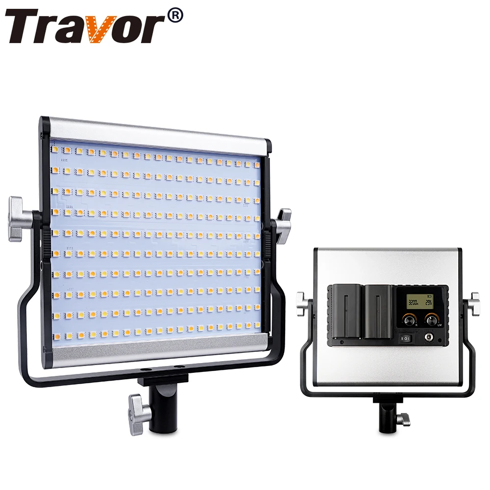 

Travor L4500 Bi-color LED Camera Video Light video photography Light+AC Power Adapter with Large LCD display carry bag