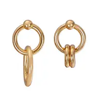 

China Manufacturer Korean Gold Plated Earrings for Christmas gift