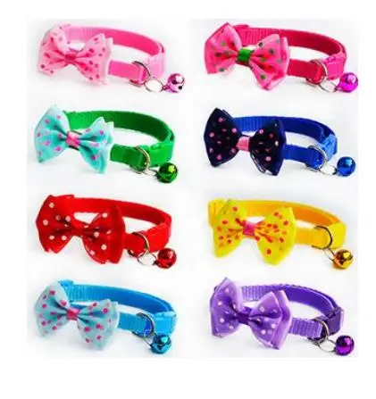 

2021 New Bestseller Private Label Pet Product Anti-lost Safety Luxury Cat Neck Bowtie Collar with Bell