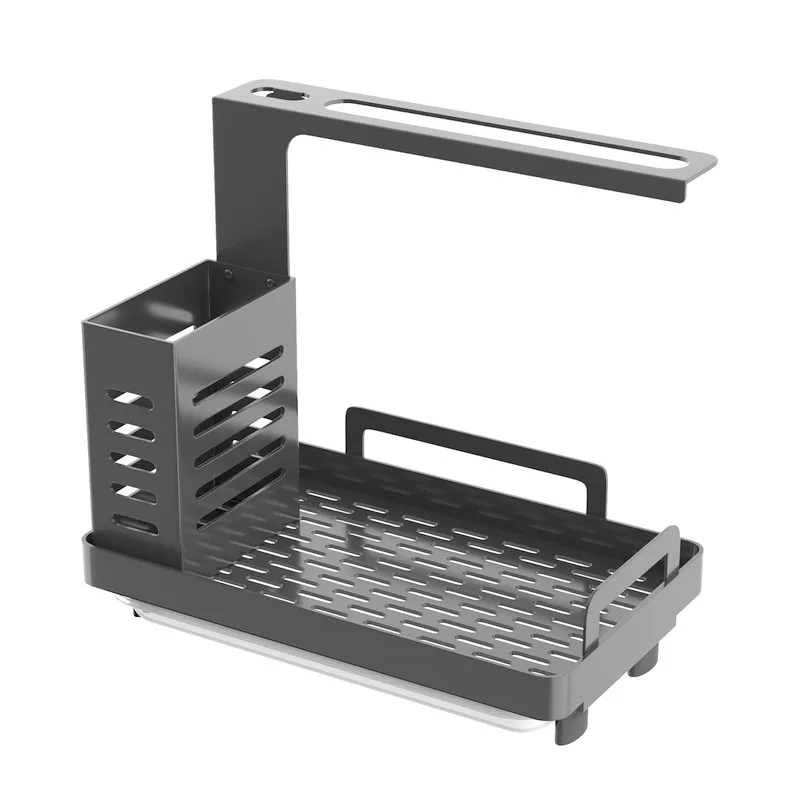 

Wholesale Stainless Steel Sponge Holder Kitchen Sink Organizer, hole-free Organizer holder