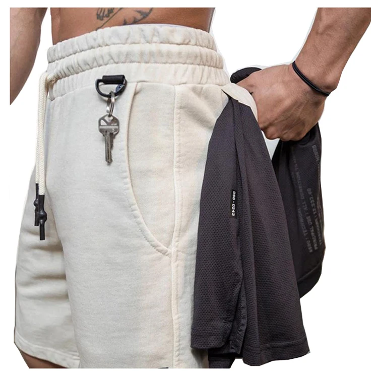 

Baisheng MensTowel Loop Inside Pocket Training Sports short Pant Men's Shorts