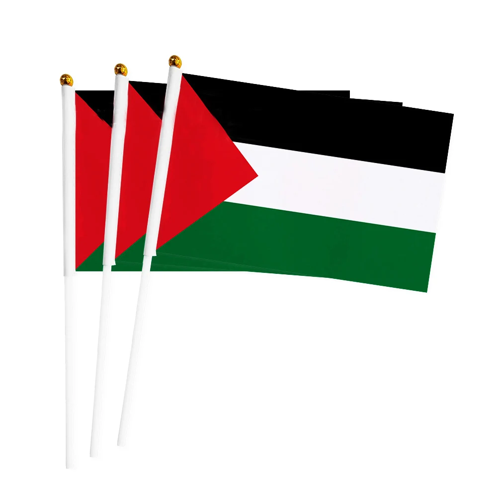 

Custom 100% Polyester One or Double Sided Car Flags Promotional Palestine Flags from China at Cheap Price
