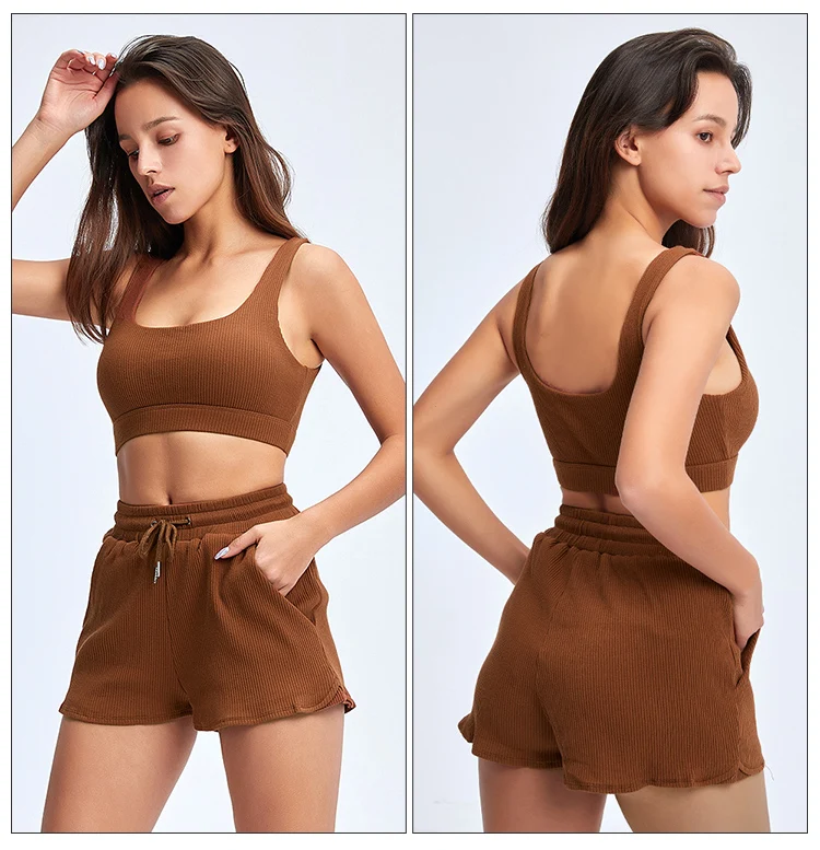 

Nita 2021 Hot Selling 2 Piece Set Women Sexy Cotton 2 Piece Short Set Women Custom Logo Summer Set, Picture